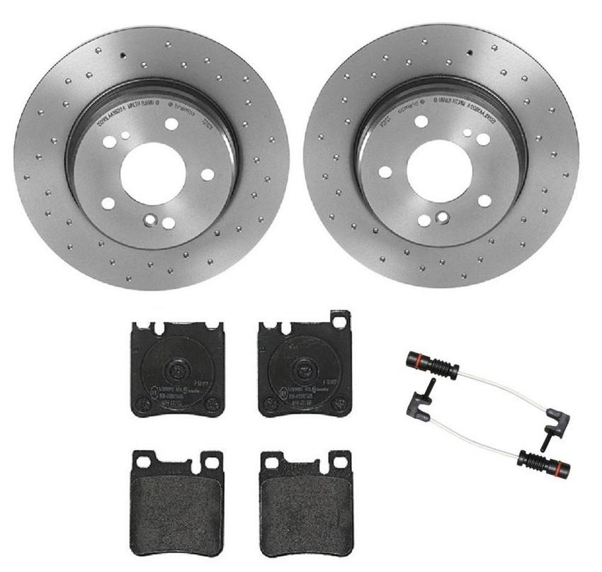 Brembo Brakes Kit - Pads and Rotors Rear (290mm) (Xtra) (Low-Met)